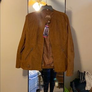 Suede Seamed Jacket